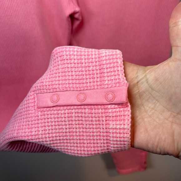 OFFLINE by Aerie Women's Main Squeeze High Waisted 7/8 Leggings Pink Textured XL - Picture 6 of 10